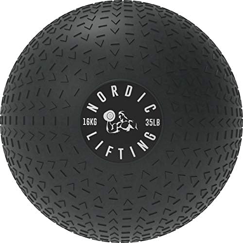 Nordic Lifting Slam Ball 35 lb pacote com sapatos Venja Tamanho 8.5 - Black Red