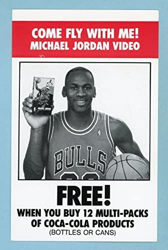 1989 Coca -Cola Michael Jordan Come Fly With Me Video Oferta Card - Cartões de basquete não assinados