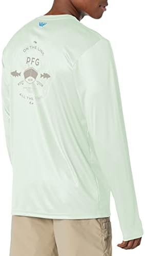 Terminal masculino de Columbia tackle pfg na linha de manga longa