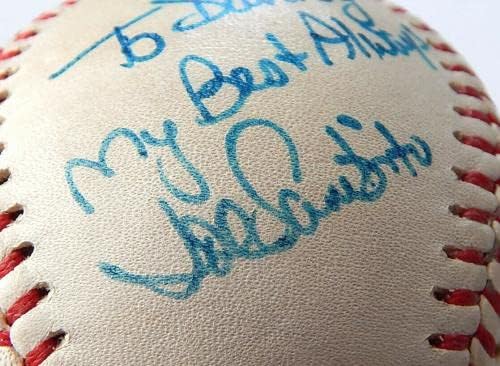 Joe Sambito assinado e inscrito autografado de beisebol - beisebol autografado