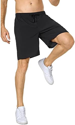 Gertamoria Men's Workout Athletic Shorts Gym shorts executando shorts leves leves e secos com bolsos com zíper