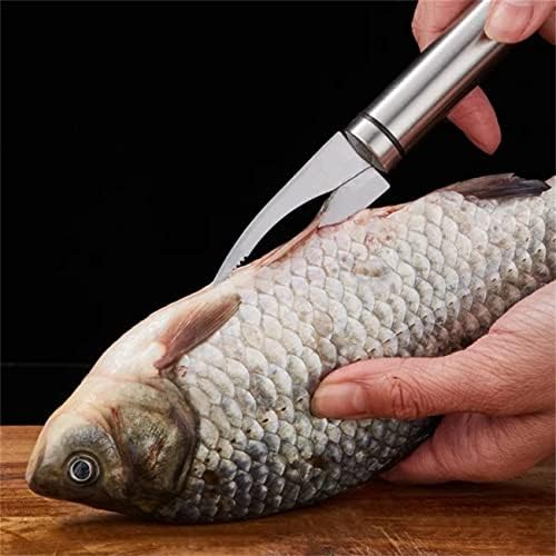 2022 Novo 5 em 1 Multifuncional Linha de camarão Faca de peixe, 304 Deixe de camarão em aço inoxidável, removedor de escala de peixe, peixe de cozinha e camarão, limpador de intestino de pato, para cozinha em casa