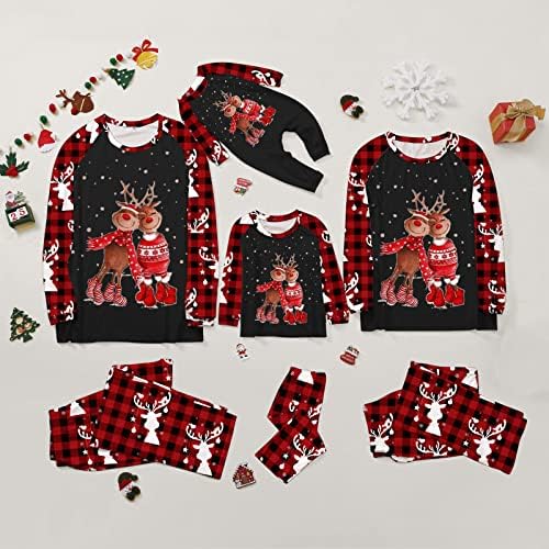 Diyago Christmas Family Pijamas com capuz para conjuntos de combina