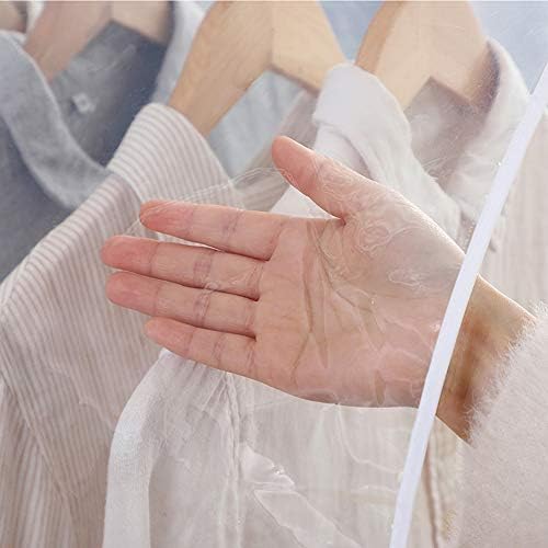 Capa de armário pendurada na HQAA Capa de vestuário transparente à prova de poeira, à prova de água, capa de roupas para armários,