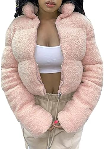 Casaco feminino pão casaco de cor sólida colar de lã círculo de lã comprida jaqueta de pelúcia quente feminino s plus size lã jaqueta