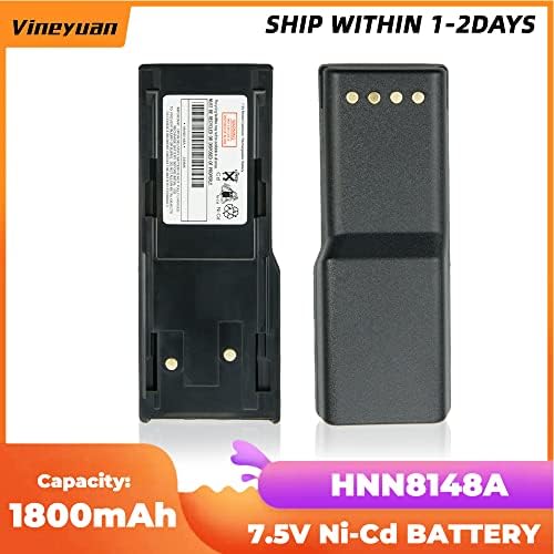 Vineyuan 7.5V 1800mAh HNN8148A NI-CD Bateria para Motorola P110 A110 P-110 Bateria de substituição de rádios de duas vias