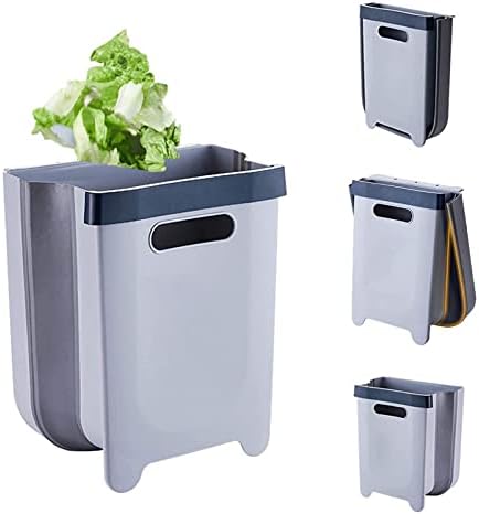 Lixo para lixo doméstico lixo lixo, lixeira dobrável Lixeira pequena pode ser de lixo compacto portátil portátil para a gaveta da cozinha e do gabinete da porta do jardim da escola de escritório da escola
