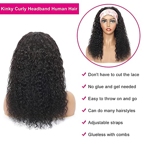 Jonawoon 14 polegadas peruca cabelos humanos para mulheres negras machucas de perucas cacheadas de glugas Máquina de densidade de 150% de peruca feita