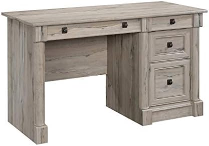 Sauder Palladia Computer Desk, L: 53.15 x W: 23,47 x H: 30.04 , Split Oak Finily & Palladia Library com portas, L: 29.37 x W: