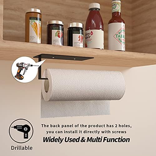 Suporte de toalha de papel magnético para geladeira, barra de toalha de toalha de cozinha Função multi -função feita de