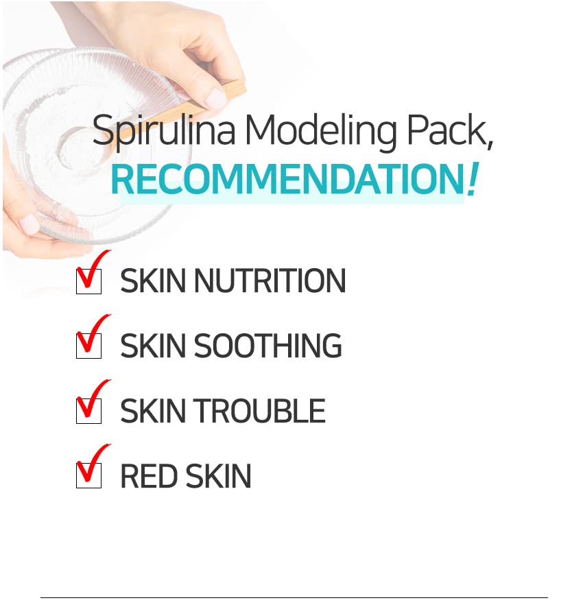 Precisa da natureza Derma Tech Spirulina Modeling Pack 1kg + Pack Tool Set