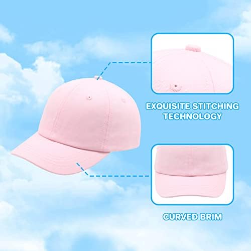 Duoyeree Kids Baseball Cap Hat Sun Hat's Ajuste Lightweight Summer Summer Play Hat para crianças meninas meninas meninas