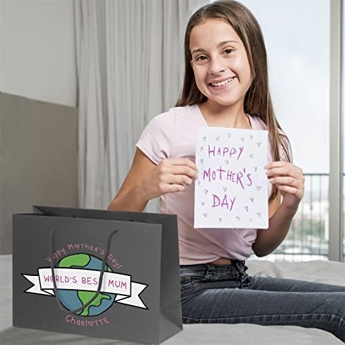 Sacos de presente do dia das mães personalizadas grandes médias pequenas - sacos de presente de papel para mamãe - presentes de