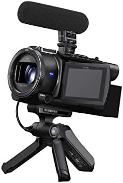 Sony Fdrax53/B 4K HD Gravação de vídeo Camecorder & Sony NP-FV70A V-Series Recarregável Câmera Digital Bateria de Bateria, Black & Sony BCTRV Travel Charger -Black