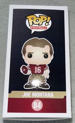 Joe Montana assinou autografou o San Francisco 49ers Funko Pop Figure No. 80 com JSA autenticada