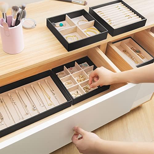 Procase Small Jewelry Organizer Box for Travel Paco