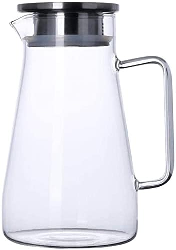 KMMK Kettle de vidro doméstica, chaleira de chá com bels jarro de água de vidro de vidro jarro gelo suco frio cafe