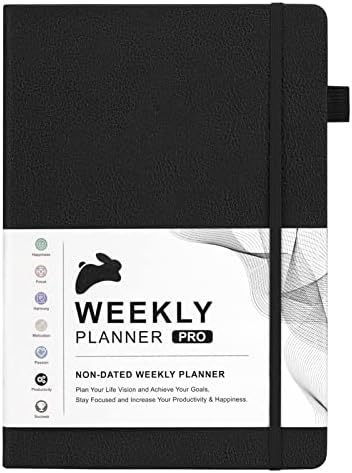 Planejador de vida semanal e mensal Pro para aumentar a produtividade, gerenciamento de tempo e estabelecimento de metas,