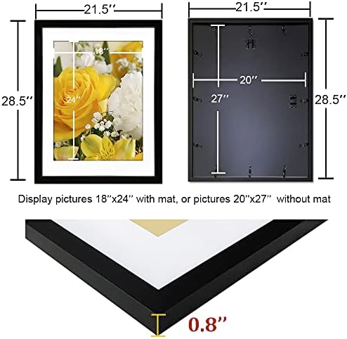 Itimidi 20x27 Puzzle Fictle, exibir fotos 18x24 com tapete branco ou 20x27 sem tape