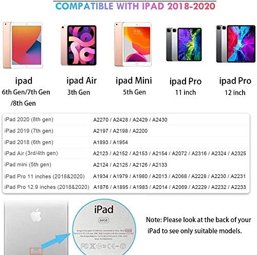 Gera marcas com o iPad Lápis Hotffish Compatível com Apple iPad 8th 7th 6th Gen/iPad Pro 11 polegadas e 12,9 polegadas/iPad Air 4º 3º Gen/iPad Mini 5th Gen, canetas Stylus para telas de toque