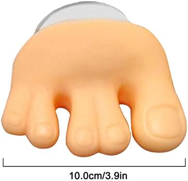 Suporte engraçado de escova de dentes em forma de dedo do pé