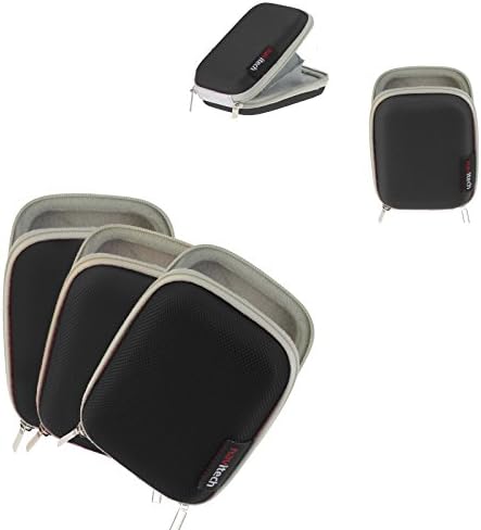 Capa de fone de ouvido de proteção rígida negra da Navitech compatível com o Audio Technica Sonicsport ATH-SPORT50BT