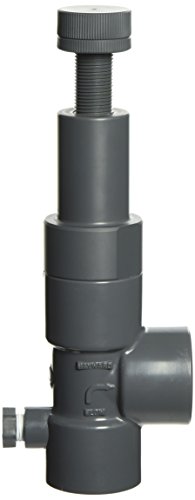 Hayward RV1100T Série RV Pressão Válvula de alívio, PVC com vedações FPM, extremidade rosqueada, tamanho de 1