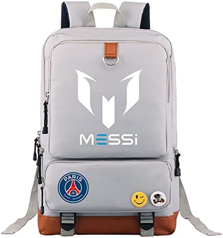 Umocan Messi Graphic Daypack PSG Bookbag-Football Star Knapsack Student de volta à bolsa