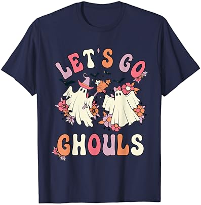 Vamos ir para Ghouls Halloween engraçado Retro vintage Groovy Ghost