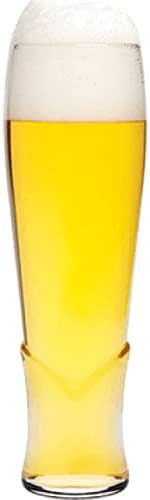 Biandeco Craft Wheat Beer Glasses Conjunto de 4, 15,2 oz, copos de bares para a casa, bares, festas, copo de cerveja de pub conjunto