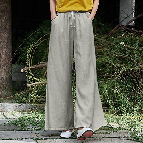 Miashui plus size calças de ioga com bolsos para mulheres calças elásticas de bolso elástico