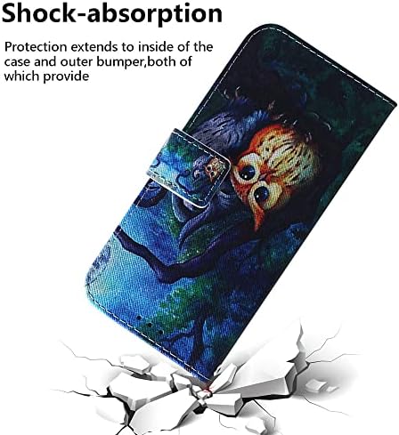 Memaxelus Compatível com a capa Samsung Galaxy A13 5G Caixa de correção de telefone com o suporte do suporte para o Kickstand Holder Slot Caixa de Animal Luxo PU de couro Pu