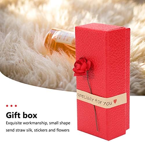 Cabilock Cajitas de Regalo para Joyeria Papel Diy Batom Boxes de presente com Rose Beauty Accessories Essence Oil Batom Bottle