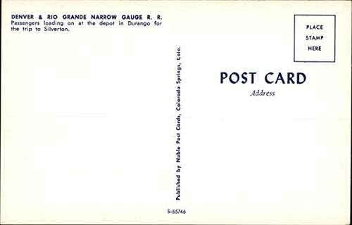 Denver e Rio Grange Bitageiro estreito R. R. Durango, Colorado Co Original Vintage Post cartão