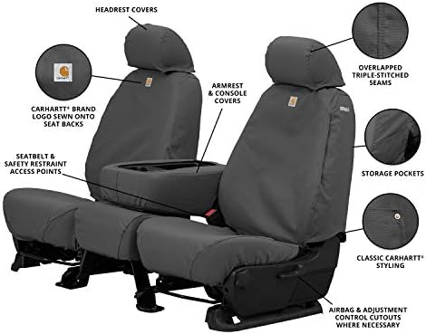Covercraft Carhartt Seatsaver Front Row Tampa de assento personalizada para modelos selecionados de RAM - TIS TEANTE DE PATO