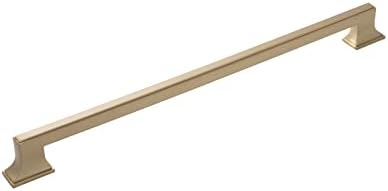 Belwith-Keeler Brownstone Collection Appliance Pull 18 polegadas Center para acabamento de bronze de champanhe central