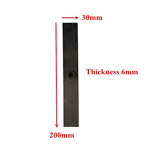 30pcs/ 1 pacote elevador preto 3 em 1 guia de sapatos de guia 200 mm largura de 30 mm de espessura 6mm