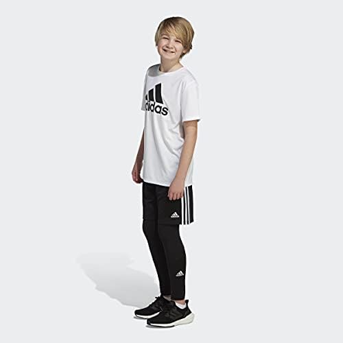 T-shirt de logotipo Aeroready de manga curta dos meninos da Adidas Boys