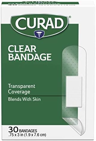 60 ct de tamanho médio bandagens claras pura cura feridas cortadas adesivas transparentes 3 l