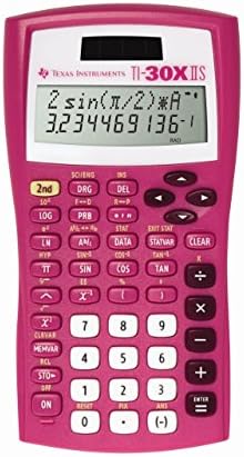 Texas Instruments Ti-30x iis calculadora científica de 2 linhas, rosa