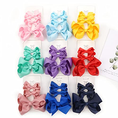 SPENLLY 3PCS Baby Glitter Bows Cabelos clipes de cabelos