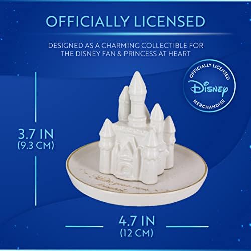 Paladone Disney Princess Castle Jewelry Dish | Brinco decorativo e suporte de anel