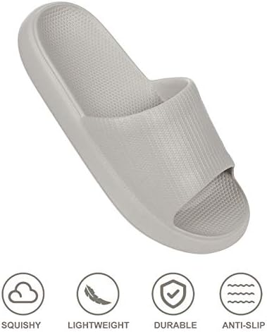 Sandálias de deslizamento de travesseiro para homens homens Ultra Comfort Cloud Sandals Recuperação de borracha de borracha