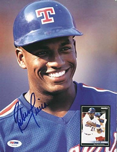Rangers Ruben Sierra assinada página da revista foto PSA/DNA #U42949 - Revistas MLB autografadas