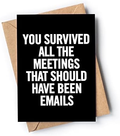 Cartão de saída engraçado para colega de trabalho ou chefe com envelope | Parabéns Aposentadoria presente para homens ou mulheres