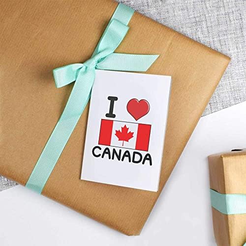 5 x A1 'I Love Canada' embrulhar folhas de papel/embrulho