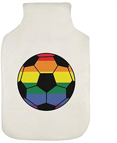 Azeeda 'LGBTQ FLANSTO FOOTBOOLT' Hot Water Bottle Bottle Bottle