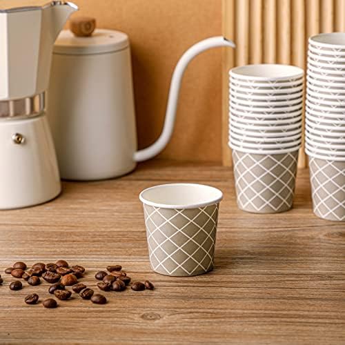 100 contagem de 3 oz de xícaras de café descartáveis ​​xícaras de café expresso pequenas xícaras de papel 3 xícaras