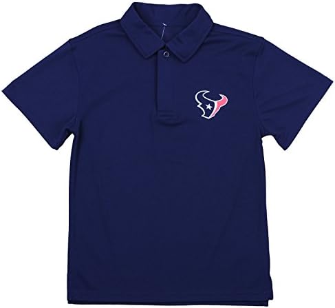 Camisa de polo de polo -testero de pólo de desempenho juvenil do garoto externo da NFL