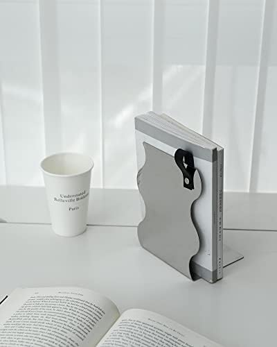 Livro decorativo End Fert Duty Iron Mirror Cover 201 Aço inoxidável para prateleiras Livro de bookrack, Livros Ubenkaku